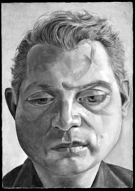 Lucian Freud, Francis Bacon, 1952, oil on copper, 17.8 x 12.8 cm. 