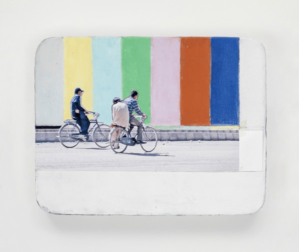 Francis Alÿs, Untitled, 2011-2012, Oil and collage on canvas on wood, 5 3/4 x 7 1/2 inches (14.6 x 19.1 cm). Courtesy the artist and David Zwirner Gallery, NY, 2012.