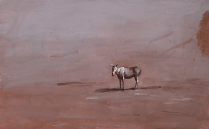 Miguel Branco, Sem Título, 1998, Óleo sobre madeira, 24 x 38 cm, Col. do artista. © Miguel Branco, cortesia do artista do artista e da Galeria Belo-Galsterer, Lisboa.