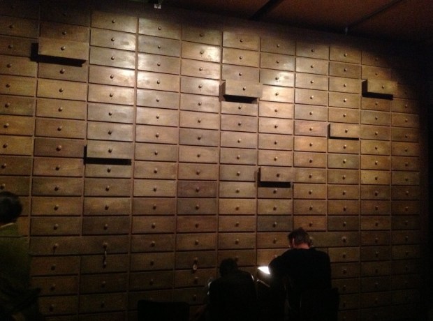 Vista da exposição 'Clarice Lispector - A hora da Estrela' na Galeria de Exposições Temporárias do Museu Calouste Gulbenkian, Lisboa, 2013.