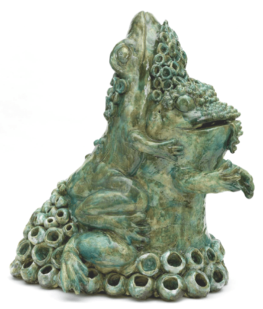 peça de cerâmica de Bela Silva, da exposição