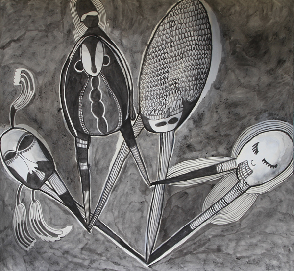 Luis Silveirinha, O Teatro, em exposição na Galeria Alecrim 50, Lisboa, 2013.